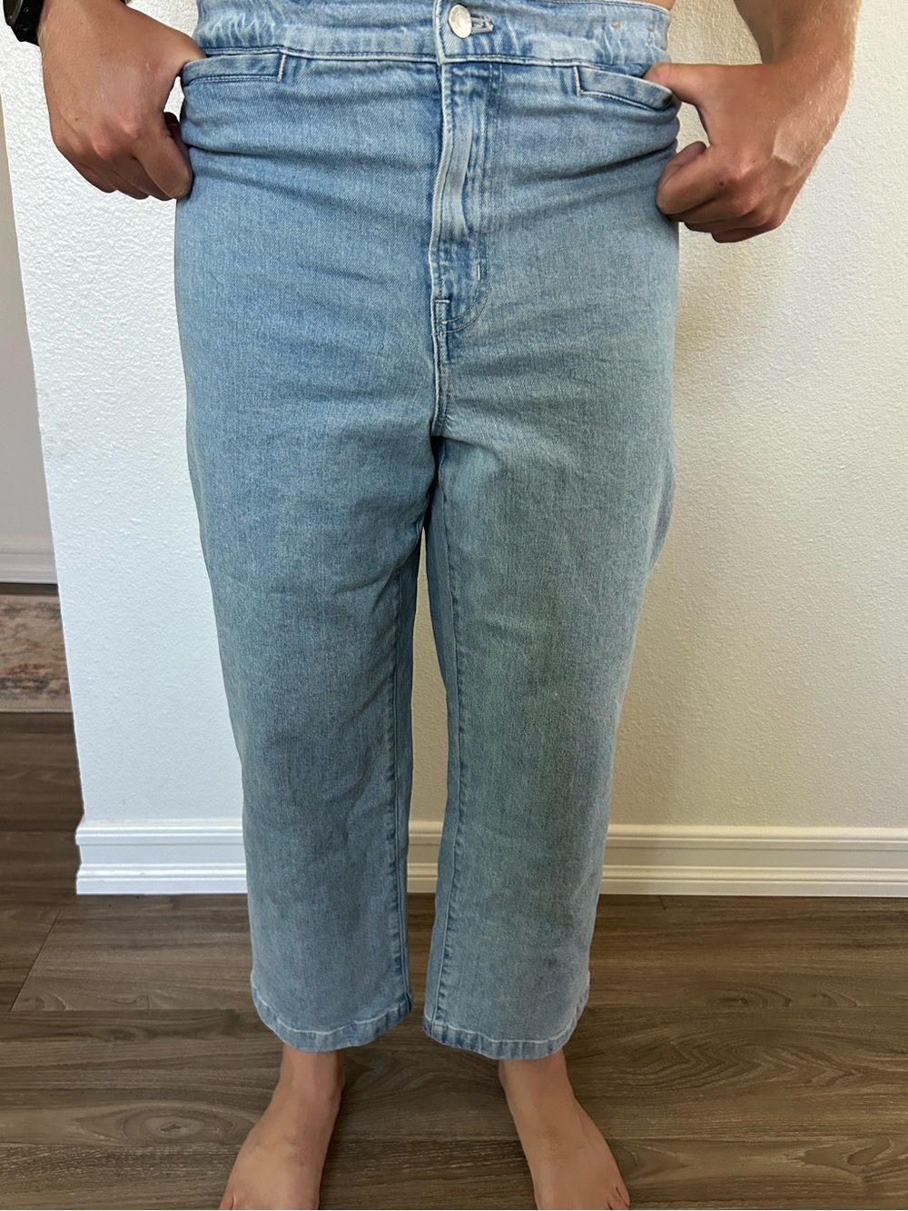 Madewell Light Blue Wide Leg Jeans